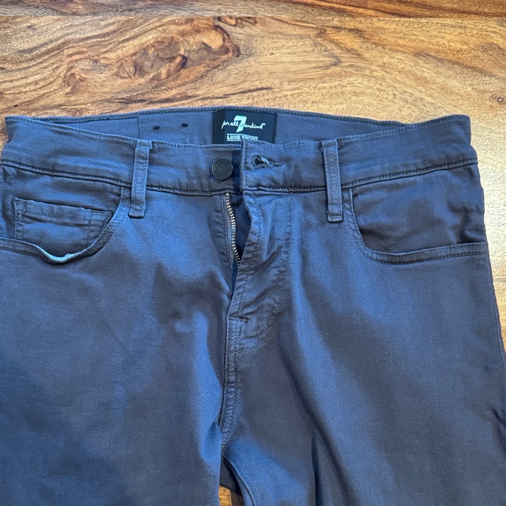 7 For All Mankind Men's Grey Slim Jeans